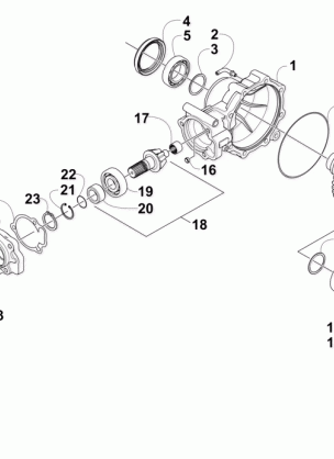 REAR DRIVE GEARCASE ASSEMBLY