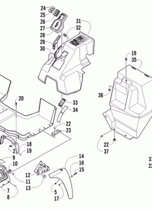 CONSOLE AND FLOOR PANEL ASSEMBLY