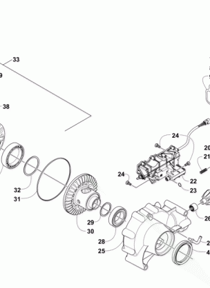 FRONT DRIVE GEARCASE ASSEMBLY