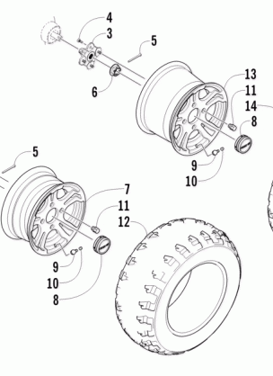 WHEEL AND TIRE ASSEMBLY