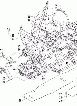 FRAME AND RELATED PARTS