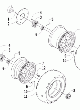 WHEEL AND TIRE ASSEMBLY