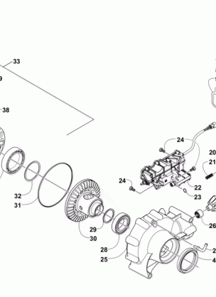 FRONT DRIVE GEARCASE ASSEMBLY