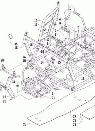 FRAME AND RELATED PARTS