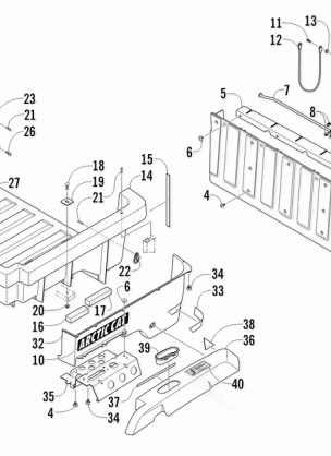 CARGO BOX AND TAILGATE ASSEMBLY