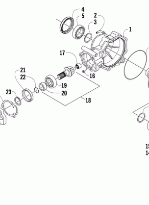 REAR DRIVE GEARCASE ASSEMBLY