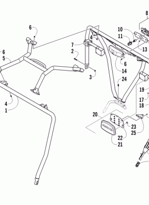 ROPS AND TAILLIGHT ASSEMBLY