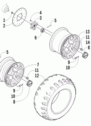 WHEEL AND TIRE ASSEMBLY