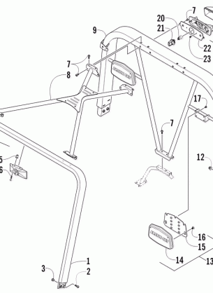 CANOPY AND TAILLIGHT ASSEMBLY