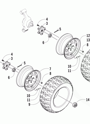 WHEEL AND TIRE ASSEMBLY