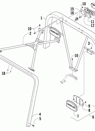 CANOPY AND TAILLIGHT ASSEMBLY