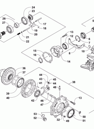 FRONT DRIVE GEARCASE ASSEMBLY