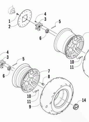 WHEEL AND TIRE ASSEMBLY