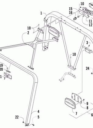 CANOPY AND TAILLIGHT ASSEMBLY