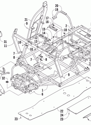 FRAME AND RELATED PARTS