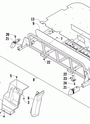 REAR BODY PANEL AND FLATBED ASSEMBLY