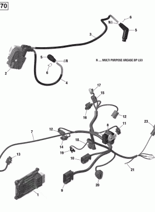 10- Engine Harness and Electronic Module - 570 EFI (Outlander)