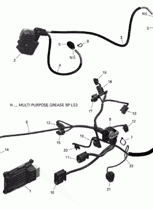 10- Engine Harness and Electronic Module - 650 EFI (Package PRO)