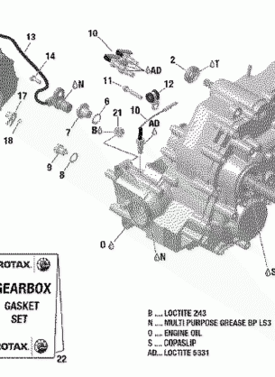 01- Gear Box Assy - XMR 850 EFI