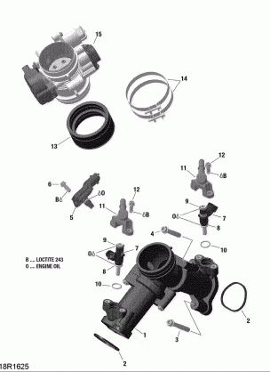 02- Air Intake Manifold and Throttle Body - 1000R EFI