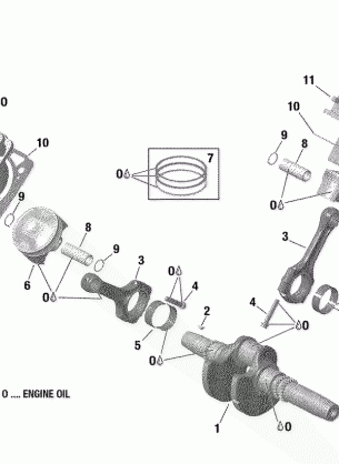 01- Crankshaft and Pistons - 570 EFI