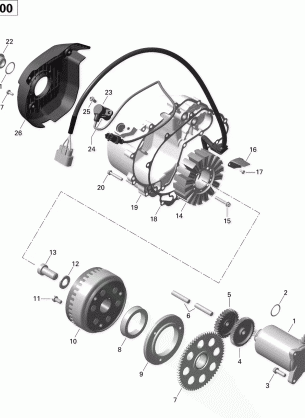 03- Magneto and Electric Starter - 1000 EFI