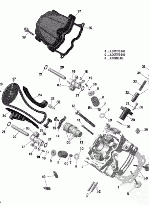 01- Cylinder Head Front - 650 EFI