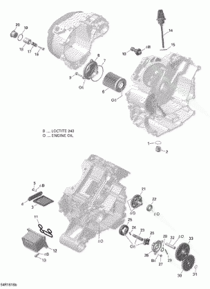 01- Engine Lubrication - 650 EFI (Package PRO)