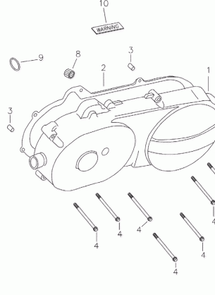 01- Crankcase Cover Left