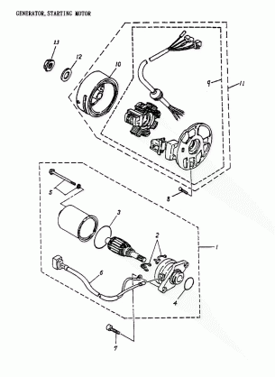 04- Generator Starting Motor 170-12