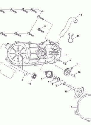 05- CVT Cover And Kick Starter