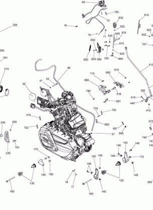 01- Engine And Engine Support - 570 EFI Except XMR