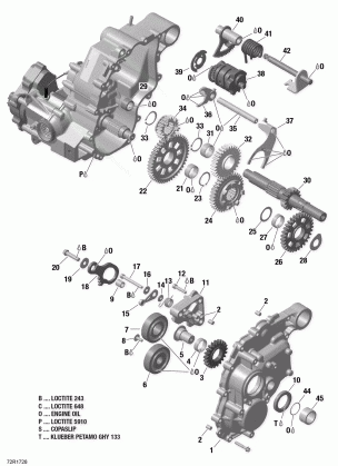 01- Gear Box and Components - 570 EFI