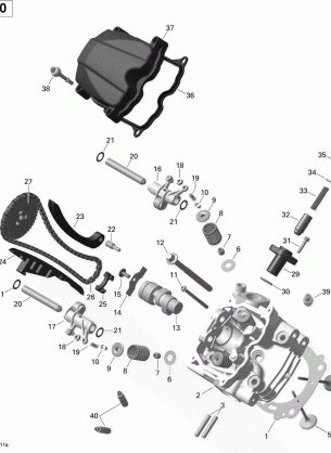 01- Cylinder Head Front - 850 EFI