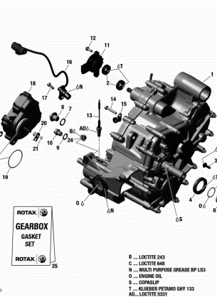 01- Gear Box Assy - Renegade STD-XXC 1000R EFI