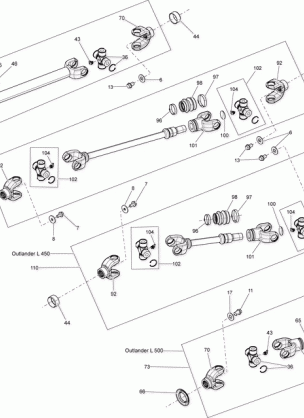 08- Drive System Rear Propeller Shaft_13T1501a