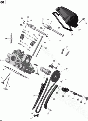 01- Cylinder Head Rear _03R1505b