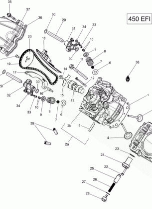 01- Cylinder Head - 450 EFI