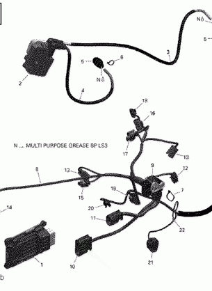 10- Engine Harness and Electronic Module - 650 EFI (Package Winter)