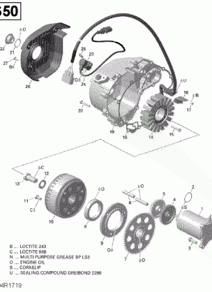 03- Magneto and Electric Starter - 650 EFI