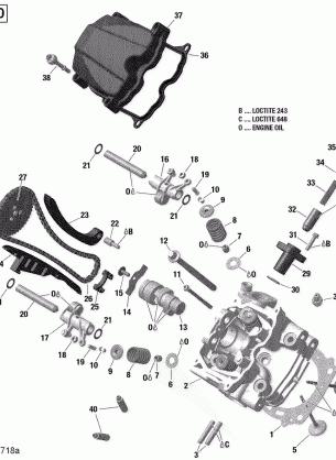 01- Cylinder Head Front - 570 EFI