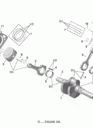 01- Crankshaft and Pistons - 650 EFI