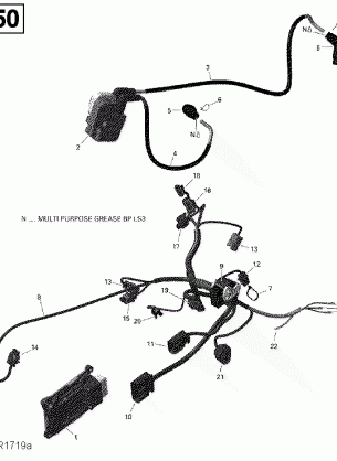 10- Engine Harness and Electronic Module - 650 EFI (Outlander)