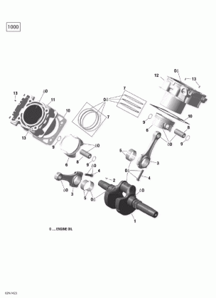 01- Crankshaft Piston And Cylinder  _02R1423