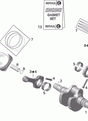 01- Crankshaft Piston And Cylinder _2VCA Model