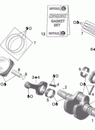 01- Crankshaft Piston And Cylinder OUTLANDER