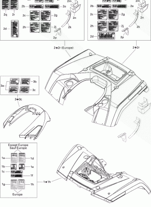 09- Fender And Central Panel Kit 500 EFI