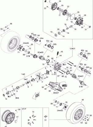 08- Drive System Rear 500 EFI