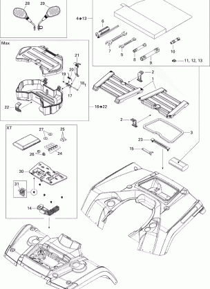 09- Front and Rear Trays XT