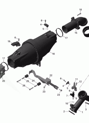 02- Air Intake Manifold and Throttle Body - 1000 EFI